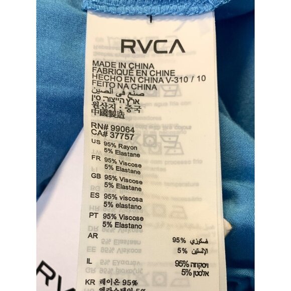 RVCA Women Size Medium M Blue Sleeveless Tank Racerback Shift Dress NWT New - Picture 6 of 7